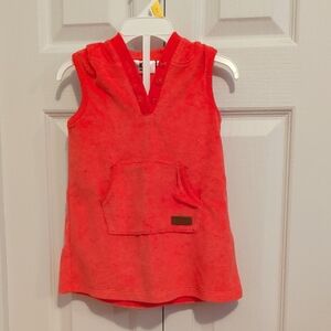 4/25$ Vibrant Red Sleeveless Hoodie